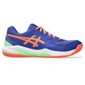 Asics Gel Dedicate 8 Padel (Azul-naranja, verde menta)