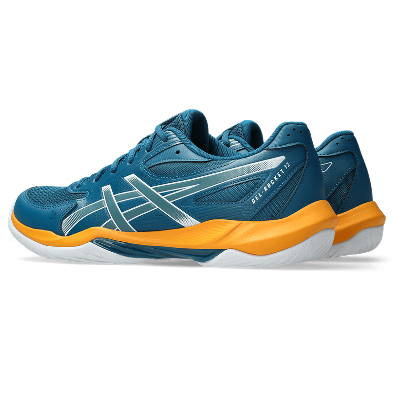 Asics Gel Rocket 12 - Hombre - Azul verde - DARK TEAL/YAMABUKI - Image 2