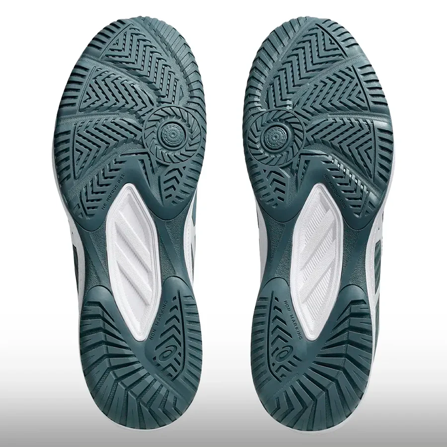 Asics Court Slide 4 - Hombre - Gris - IRONCLAD/WHITE - Image 4