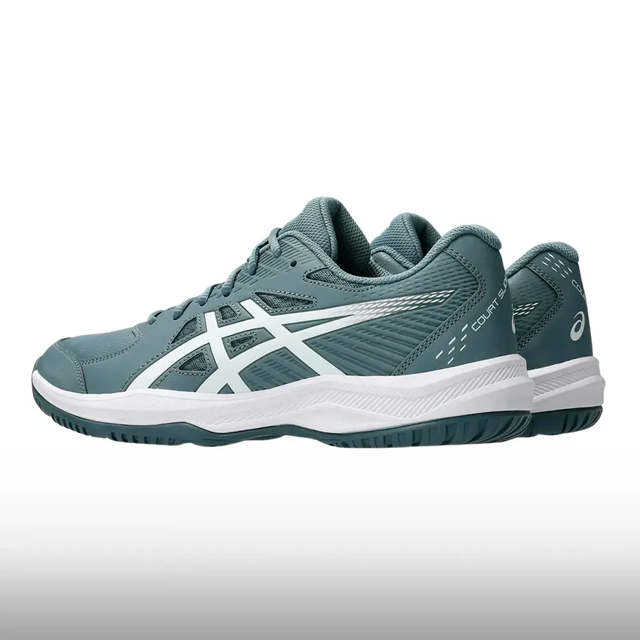 Asics Court Slide 4 - Hombre - Gris - IRONCLAD/WHITE - Image 6